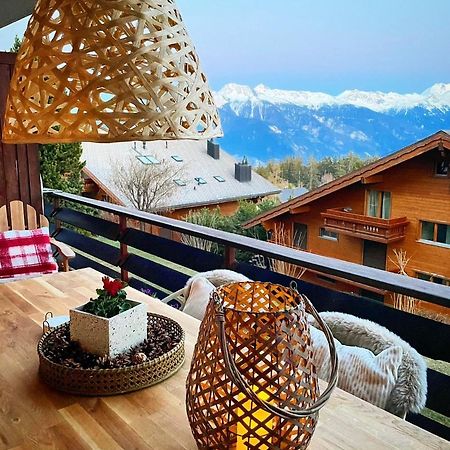 Window On Crans Montana, Appartement Avec Vue Sur Les Alpes Esterno foto